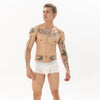 Boxer hombre rayado con bolsa frontal