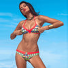 Bikini etnico rojo