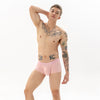 Boxer hombre rayado con bolsa frontal
