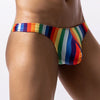 Tanga bulge hombre rayas arco iris