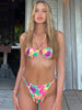 Bikini brasileño fruncido retro