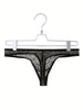 Tanga hombre encaje con bolsa frontal