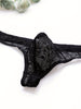 Tanga hombre encaje con bolsa frontal