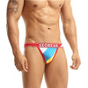 Tanga hombre tricolor algodon