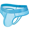 Tanga ancho transparente seda con bolsa frontal - Tanga - atrevido, bulge, comfort, cómodo, Hombre, seda, tanga, tradicional - 365Briefs -