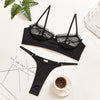 Yimunancy Conjunto sujetador y tanga encaje con transparencia - Conjunto - atrevido, autopostr_twitter_57272, conjunto, encaje, Mujer, tradicional - 365Briefs -