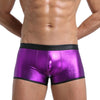 Boxer hombre metalico con raya trasera