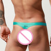 Bañador tanga hombre brillante