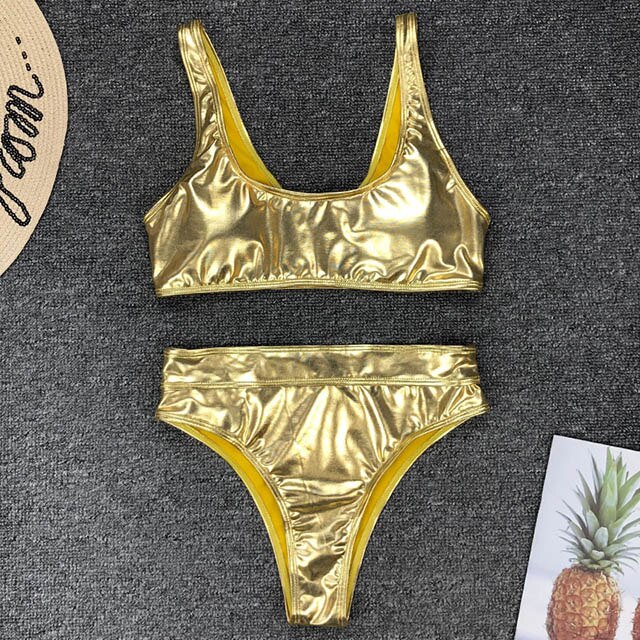 Bikini tanga metalico