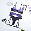 Yimunancy Conjunto 3 piezas - Conjunto - atrevido, autopostr_twitter_57272, conjunto, encaje, Mujer, sexy - 365Briefs -