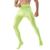 Mallas de yoga con pie - Medias - atrevido, brillante, comfort, cómodo, gym, Hombre, lycra, medias, metalico, sexy - 365Briefs -