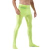Mallas de yoga con pie - Medias - atrevido, brillante, comfort, cómodo, gym, Hombre, lycra, medias, metalico, sexy - 365Briefs -