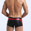 Boxer hombre metalico con raya trasera