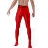 Mallas de yoga con pie - Medias - atrevido, brillante, comfort, cómodo, gym, Hombre, lycra, medias, metalico, sexy - 365Briefs -