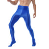 Mallas de yoga con pie - Medias - atrevido, brillante, comfort, cómodo, gym, Hombre, lycra, medias, metalico, sexy - 365Briefs -