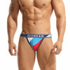 Tanga hombre tricolor algodon