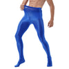 Mallas de yoga con pie - Medias - atrevido, brillante, comfort, cómodo, gym, Hombre, lycra, medias, metalico, sexy - 365Briefs -