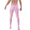 Mallas de yoga con pie - Medias - atrevido, brillante, comfort, cómodo, gym, Hombre, lycra, medias, metalico, sexy - 365Briefs -
