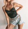 Body brasileño saten con encaje