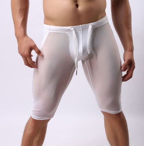 Mallas transparentes con parche frontal - Gym - atrevido, gym, Hombre, lycra, red, sexy - 365Briefs -