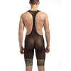 Singlet hombre militar tirantes transparente