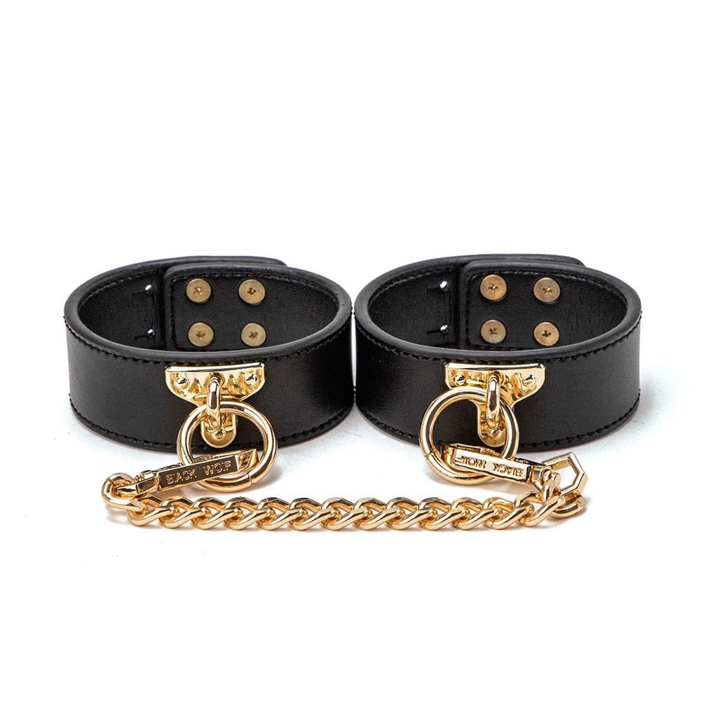 Esposas bondage cuero de lujo