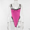 Body brasileño saten con encaje