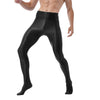 Mallas de yoga con pie - Medias - atrevido, brillante, comfort, cómodo, gym, Hombre, lycra, medias, metalico, sexy - 365Briefs -