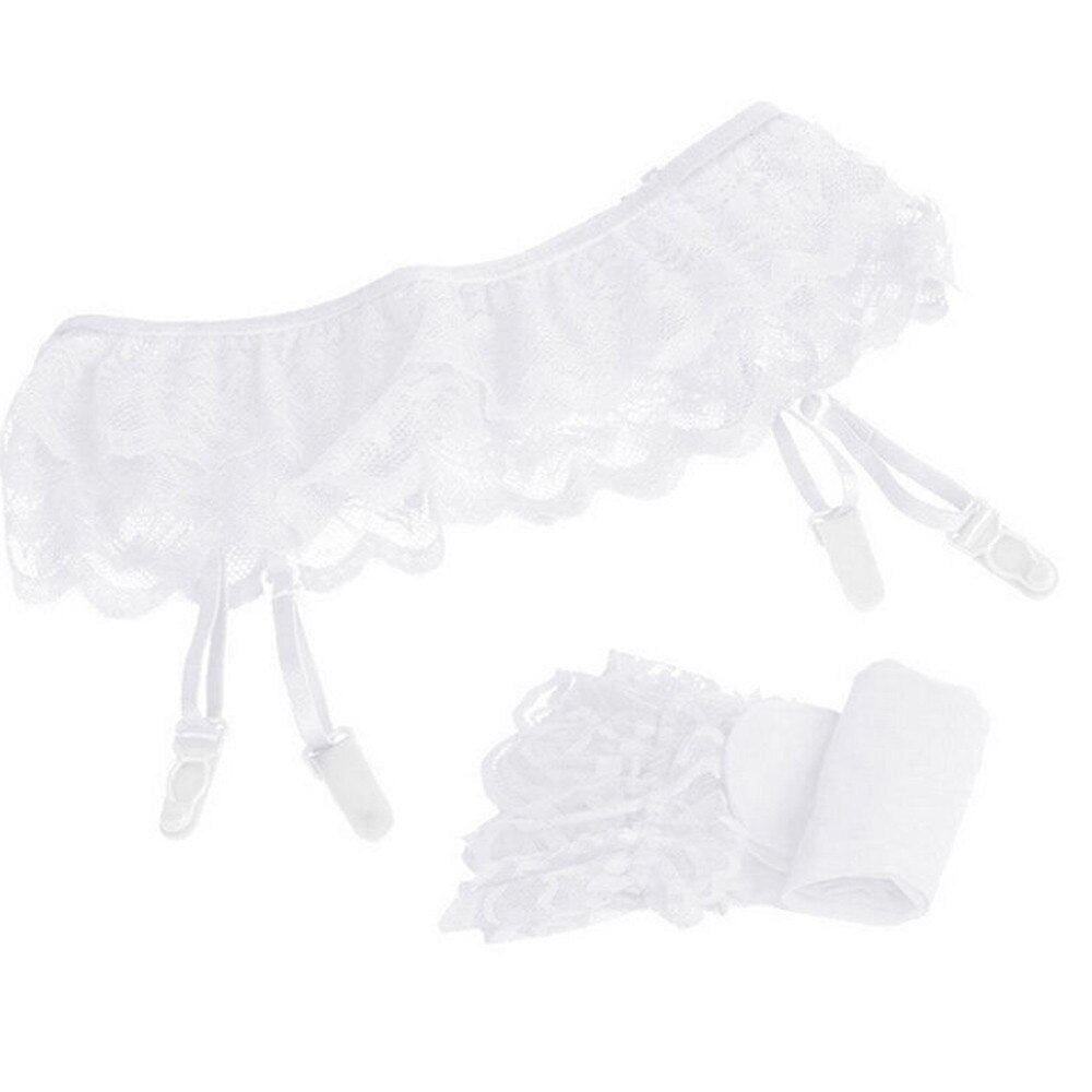 Conjunto liguero encaje y medias - Conjunto - atrevido, conjunto, encaje, liguero, medias, Mujer, sexy - 365Briefs -