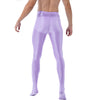 Mallas de yoga con pie - Medias - atrevido, brillante, comfort, cómodo, gym, Hombre, lycra, medias, metalico, sexy - 365Briefs -