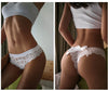 Tanga de encaje con lazo posterior - Tanga - algodon, atrevido, autopostr_twitter_57272, brasileño, comfort, cómodo, encaje, Mujer, tanga, tradicional - 365Briefs -