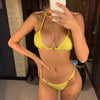 Bikini brasileño con pedreria y aros