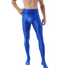 Mallas de yoga con pie - Medias - atrevido, brillante, comfort, cómodo, gym, Hombre, lycra, medias, metalico, sexy - 365Briefs -