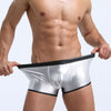 Boxer hombre metalico con raya trasera
