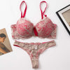 Conjunto sujetador push-up y tanga bicolor encaje - Conjunto - atrevido, conjunto, encaje, Mujer, sujetador, tanga, tradicional - 365Briefs -