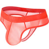 Tanga ancho transparente seda con bolsa frontal - Tanga - atrevido, bulge, comfort, cómodo, Hombre, seda, tanga, tradicional - 365Briefs -