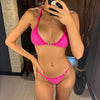 Bikini brasileño con pedreria y aros