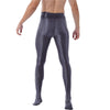 Mallas de yoga con pie - Medias - atrevido, brillante, comfort, cómodo, gym, Hombre, lycra, medias, metalico, sexy - 365Briefs -