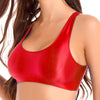 Glänzender Lycra-Sport-BH
