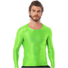Camiseta hombre manga larga lycra brillante