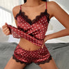 Pijama camiseta y pantalon raso con encaje - Pijama - Mujer, sleep, tradicional - 365Briefs -