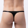 Tanga hombre lycra con anillas y gran bolsa frontal