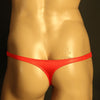 Tanga lycra con bolsa red transparente - Tanga - atrevido, brillante, bulge, Hombre, lycra, red, sexy, tanga - 365Briefs -