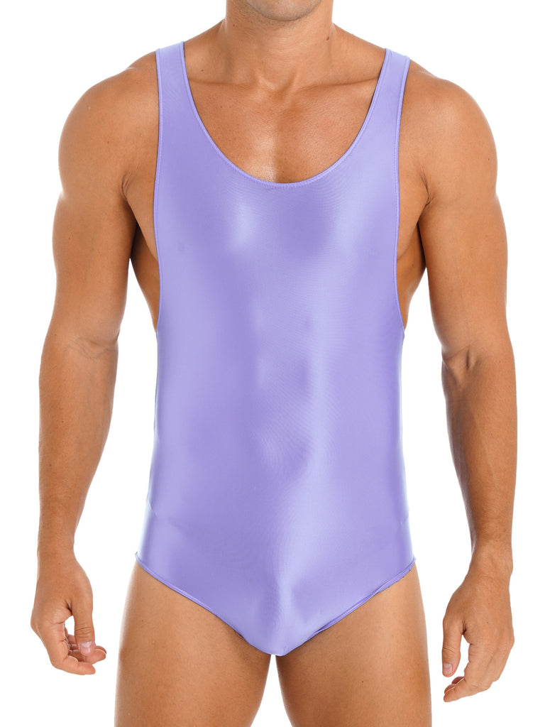 Body hombre lycra brillante