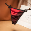 Tanga satén con detalle de encaje - Tanga - atrevido, encaje, Mujer, seda, sexy, tanga - 365Briefs -