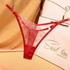 Tanga encaje flores asimetico ajustable