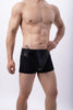 Boxer piel y red con bolsa frontal - Boxer - atrevido, boxer, bulge, Hombre, leather, Piel, red, sexy - 365Briefs -