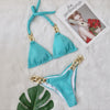 Bikini brasileño con cadena dorada - Bañador - atrevido, autopostr_twitter_57272, bañador, bañadores, bikini, metalico, Mujer, sexy, swimwear - 365Briefs -