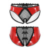 Bragas latex con encaje abiertas - Slip - abierto, autopostr_pinterest_48604, brasileño, encaje, latex, Mujer, sexy, xxx - 365Briefs -