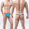 Tanga hombre lycra con anillas y gran bolsa frontal